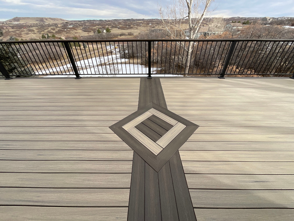 Custom deck project built for a Colorado home by a deck builder